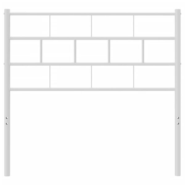 vidaXL Metallinen vaihtop&auml;&auml;ty valkoinen 75 cm