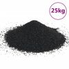 vidaXL Akvaariohiekka 25 kg musta 0,2-2 mm