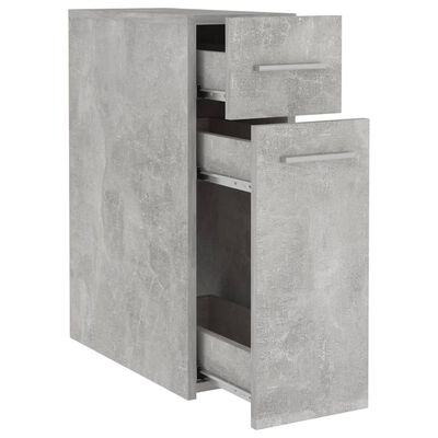 vidaXL Apteekkarinkaappi betoninharmaa 20x45,5x60 cm lastulevy