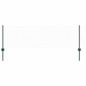 vidaXL Kuusikulmainen aita pylv&auml;&auml;ll&auml; 10 x 0,6 m PVC-pinnoitettu ter&auml;s