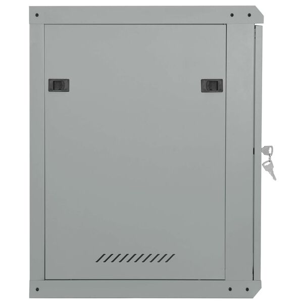 vidaXL Verkkokaappi säilytystilassa Harmaa 53 x 60 x 60 cm Teräs