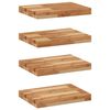 vidaXL Kelluvat hyllyt 4 kpl 40x30x4 cm &ouml;ljytty massiivipuu akaasia