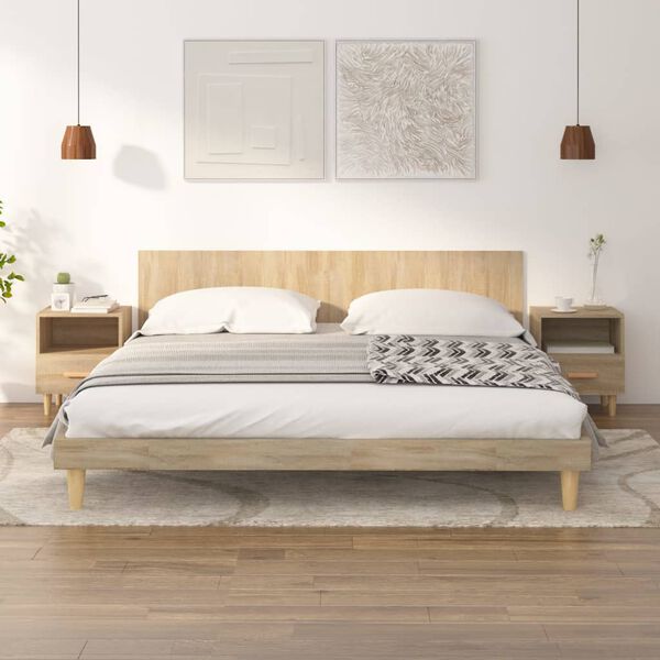 vidaXL Y&ouml;p&ouml;yd&auml;t 2 kpl Sonoma-tammi 40x35x47 cm