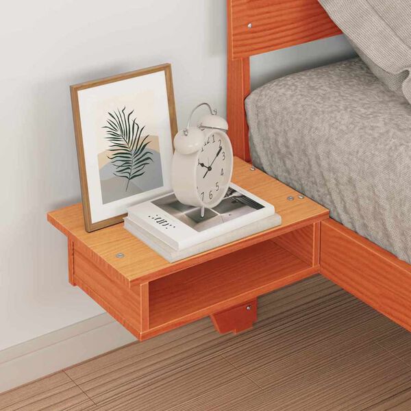 vidaXL S&auml;ngyn runko p&auml;&auml;tyll&auml; Vaha ruskea 3FT Single Massiivinen m&auml;nty