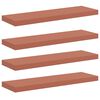 vidaXL Sein&auml;hylly 4 pcs Punainen 80 x 23,5 x 4 cm Tekninen puu