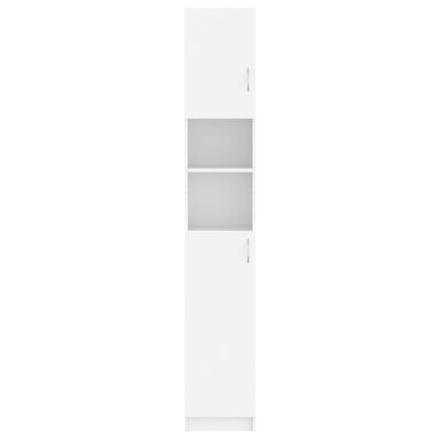 vidaXL Kylpyhuonekaappi valkoinen 32x25,5x190 cm lastulevy