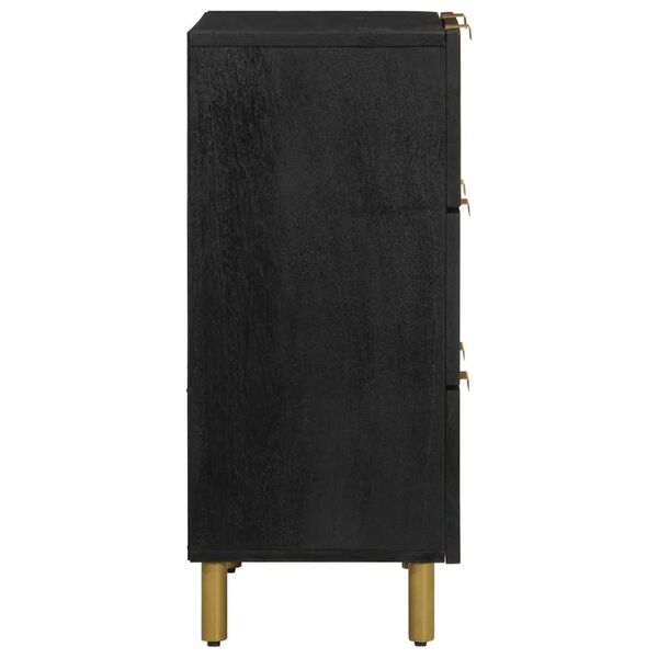 vidaXL senkki Musta 60x33x75 cm suunniteltu puu