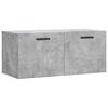 vidaXL Sein&auml;kaappi betoninharmaa 80x36,5x35 cm tekninen puu