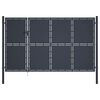 vidaXL Puutarhan portti ter&auml;s 350x200 cm antrasiitti