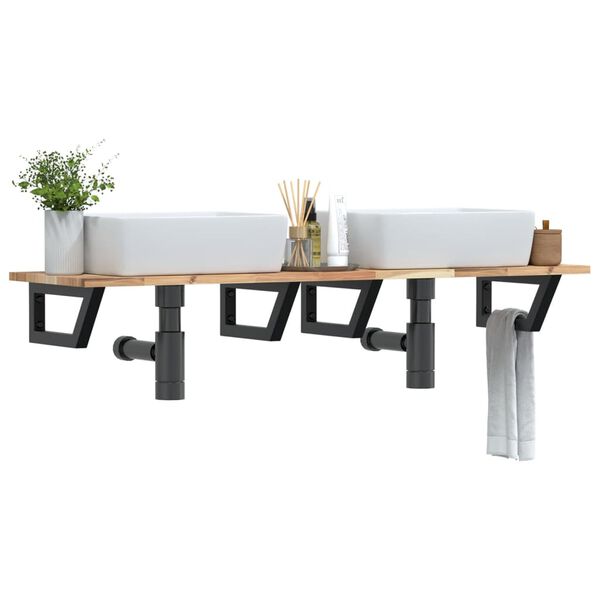 vidaXL Pesuallashylly sein&auml;lle ter&auml;s ja t&auml;ysi akasiapuu