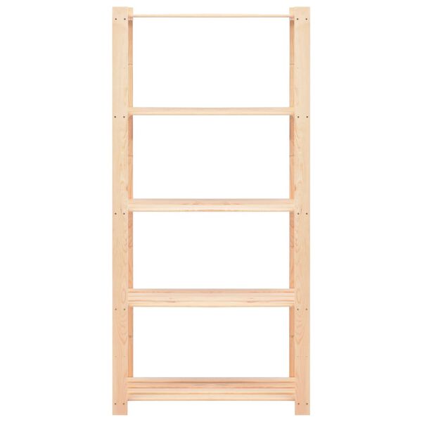 vidaXL 5-kerroksiset varastohyllyt 3 kpl 80x38x170cm t&auml;ysi m&auml;nty 250kg