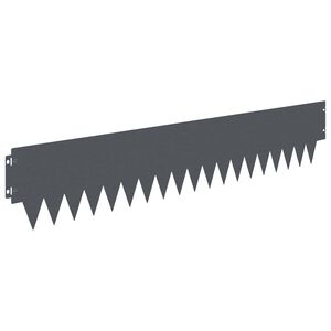 vidaXL Nurmireunus 10 kpl 103 x 20 cm Ter&auml;s Antrasiitti