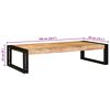 vidaXL Kylpyhuoneshelf Ruskea 100 x 50 x 23 cm Kovan karkean mangopuun