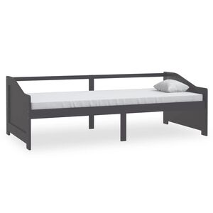 vidaXL P&auml;iv&auml;vuode 3-istuttava tummanharmaa t&auml;ysi m&auml;nty 90x200 cm