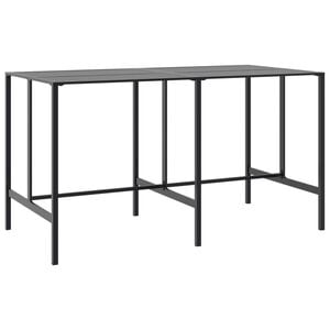 vidaXL Baarip&ouml;yt&auml; musta 200x100x110 cm jauhemaalattu ter&auml;s