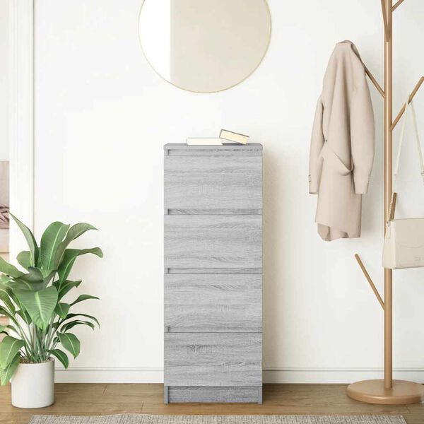 vidaXL Senkki harmaa Sonoma 37,5x35x99 cm tekninen puu