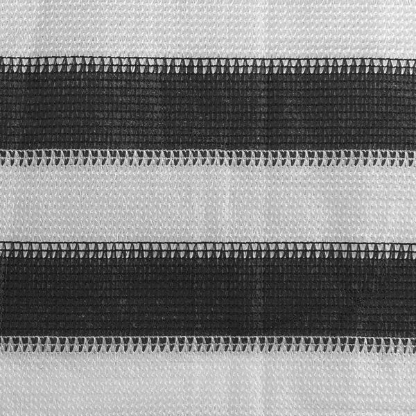 vidaXL Parvekkeen Suoja HDPE 75x600 cm Antrasiitti ja valkoinen