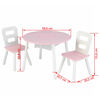 KidKraft Lasten säilytyspöytä ja tuolisarja vaaleanpunainen täysi puu