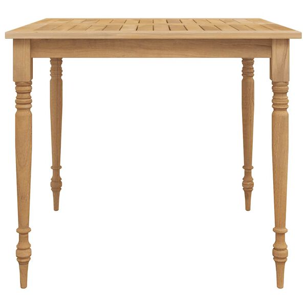 vidaXL 5-osainen Ulkoruokailuryhm&auml; t&auml;ysi tiikki