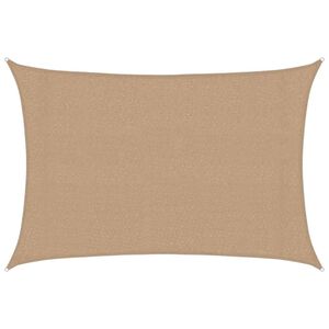 vidaXL Aurinkopurje 160 g/m&sup2; harmaanruskea 3x4 m HDPE