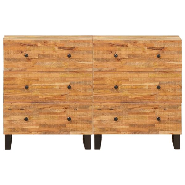 vidaXL Sivup&ouml;yt&auml; Ruskea Kiinte&auml; mango puu