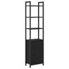 vidaXL Kirjahylly 6 tasoa 40 x 24 x 161 cm Tekninen puu Musta tammi.