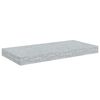 vidaXL Kelluvat sein&auml;hyllyt 4 kpl betoninharmaa 50x23x3,8 cm MDF