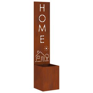 vidaXL Puutarhan yksityisyyden verho Ruosteinen 32 x 32 x 150 cm