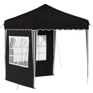 vidaXL Pop-up Juhlateltta Musta 195 x 195 x 245 cm