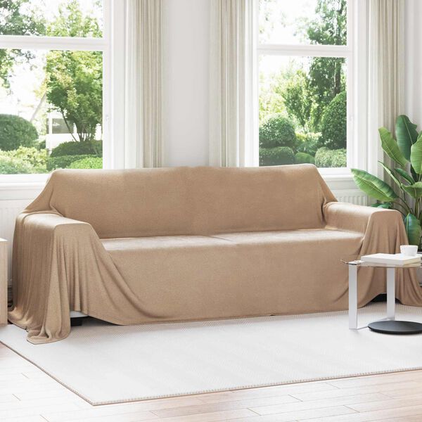 vidaXL Heittoviltti Camel 350 x 270 cm Fleese