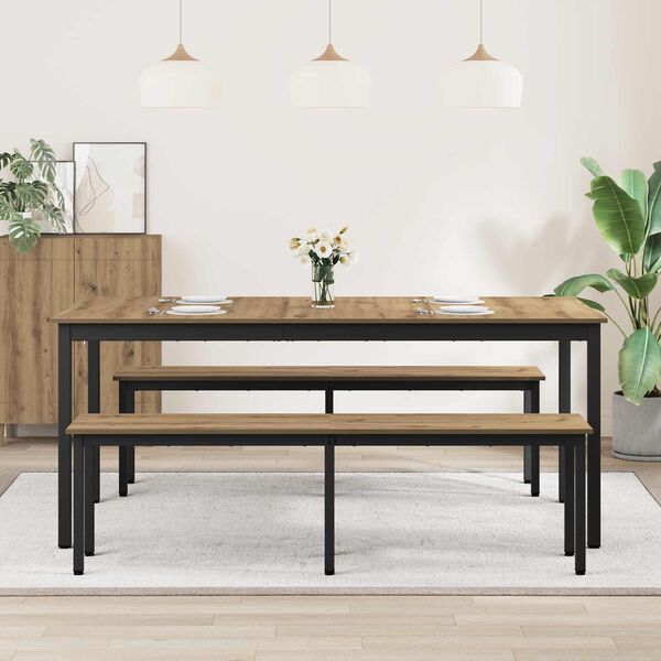 vidaXL Ruokap&ouml;yd&auml;t 2 pcs 180 x 90 x 75 cm Tekninen puu