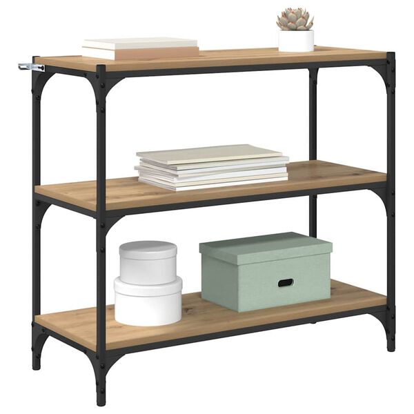 vidaXL Kirjahylly Artisan tammi 80 x 33 x 70,5 cm