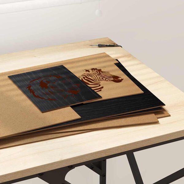 vidaXL Dekoripaneelit 12 pcs Musta tammi 30 x 42 x 0.3 cm Tekninen puu