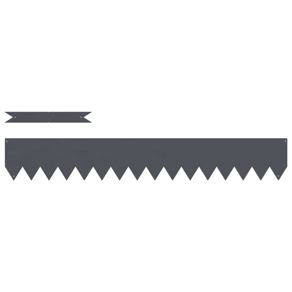 vidaXL Nurmireunus 20 pcs Antrasiitti 100 x 0.05 x 20 cm