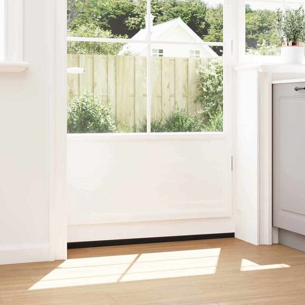 vidaXL Itsekiinnittyv&auml;t oven harjatiivisteet 12 pcs Ruskea 100 cm