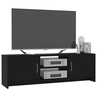 vidaXL TV-taso musta 120x30x37,5 cm lastulevy