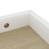 vidaXL Loggia sein&auml;hyllyt 2 kpl tammi ja valkoinen 40x15x4 cm MDF