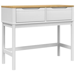 vidaXL Konsolip&ouml;yt&auml; FLORO valkoinen 89,5x36,5x73 cm t&auml;ysi m&auml;nty