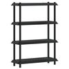vidaXL Hyllyyksikk&ouml; 4 tasoa 100 x 40 x 136,5 cm PP Antrasiitti