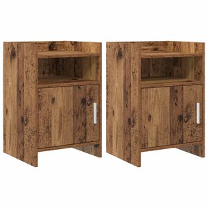 vidaXL Y&ouml;p&ouml;yd&auml;t 2 pcs Vanha puu 40 x 36 x 60 cm Tekninen puu