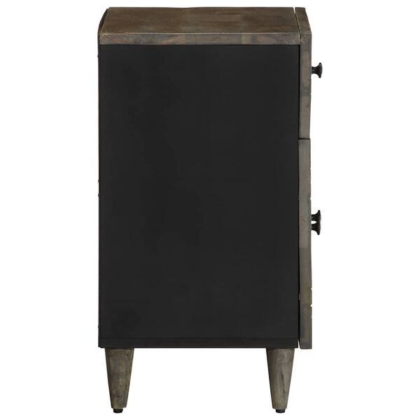 vidaXL yökaappi vaaleanharmaa 50x33x60 cm massiivipuu mango