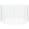 vidaXL El&auml;inh&auml;kki Free Range 10-paneelia 54x100 cm galvanoitu rauta