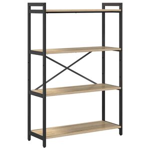 vidaXL Kirjahylly 80 x 30 x 120 cm Tekninen puu Sonoman tammi