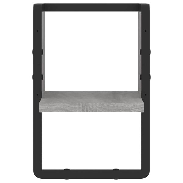 vidaXL Sein&auml;hylly tangolla harmaa Sonoma 20x25x30 cm