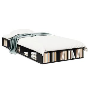 vidaXL S&auml;ngynrunko musta 90x200 cm t&auml;ysi puu