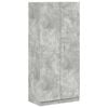 vidaXL Vaatekaappi betoninharmaa 90x52x200 cm tekninen puu
