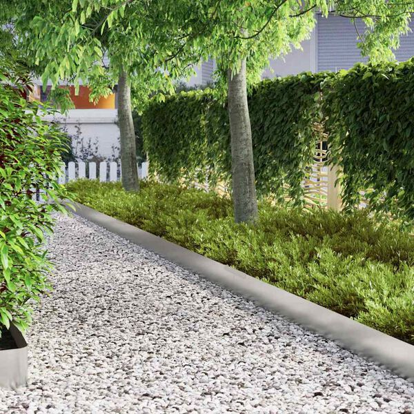 vidaXL Nurmireunus 4 pcs Hopea 450 x 0.05 x 15 cm Galvanoitu ter&auml;s