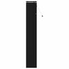 vidaXL Venezia-verho Musta 50 x 250 cm 35 mm Massiivinen Paulownia-puu
