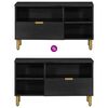 vidaXL TV-kaappi musta 80x33x46 cm tekninen puu