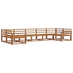 vidaXL Ulkosohvakokoelma 7 pcs Luonnollinen Tihe&auml; akasiapuu